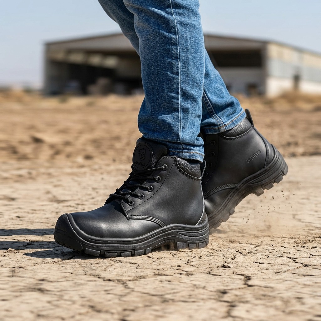 Botas de seguridad cosida OZAPATO Rock 01 para trabajo pesado industrial y construccion