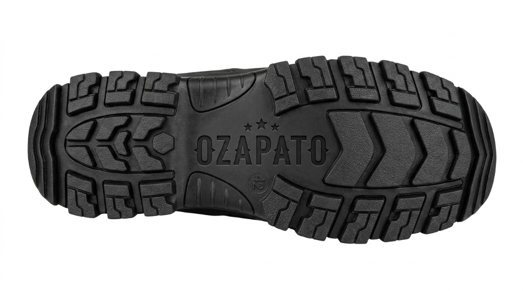 Suela de hule certificada ASTM - Botas de seguridad cosida OZAPATO Rock 01 antideslizante