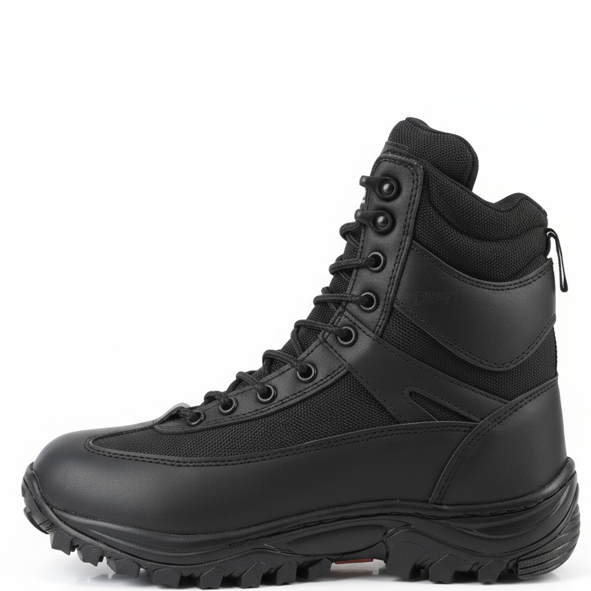 Coyolt 02 — Bota Táctica Flexible Negra con Cierre YKK
